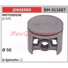 Pistón segmentos compatible motosierra JO 670 D. 50mm JONSERED 011687 503517401 | Newgardenstore.eu