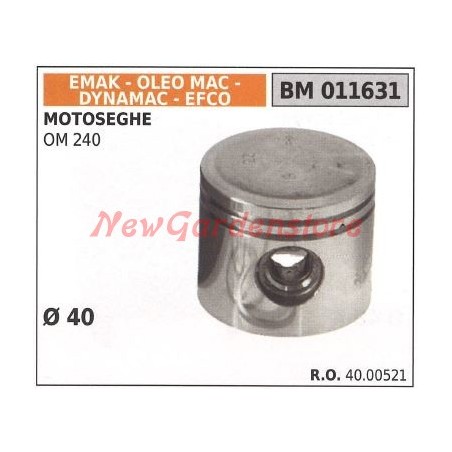 Chainsaw piston OM 240 Ø 40 EMAK 011631 | Newgardenstore.eu