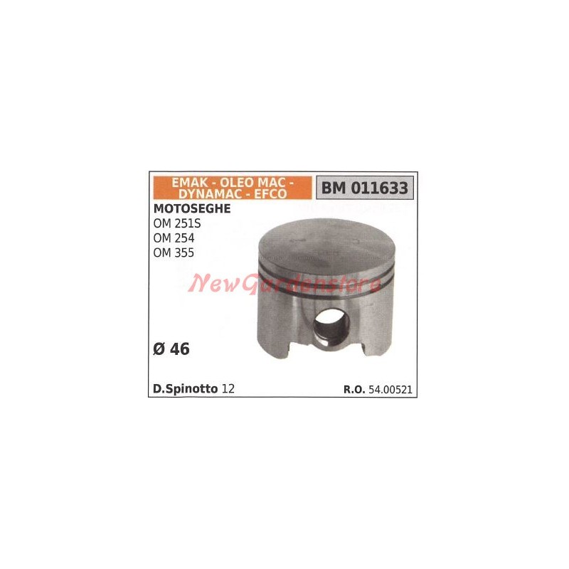 OLEOMAC chainsaw piston OM 251S OM 254 OM 355 Ø  46 EMAK 011633