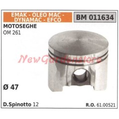 Pistone motosega OM 261 diam. 47 Oleomac Efco 011634 6100521 | Newgardenstore.eu