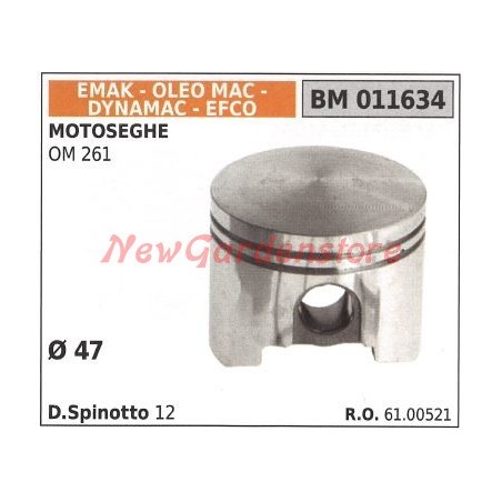 OLEOMAC OM 261 chainsaw piston Ø 47 Efco 011634 | Newgardenstore.eu