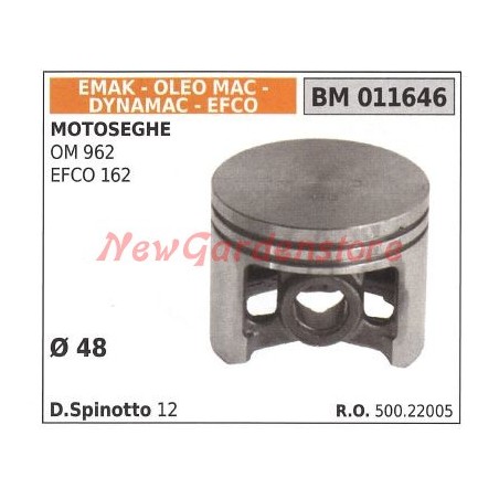 EMAK 040510 OM 952 EFCO 152 Kettensägenkolben Ø  48 mm EMAK 011646