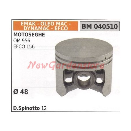 Émbolo motosierra OM 956 EFCO 156 Ø 48mm EMAK 040510 | Newgardenstore.eu