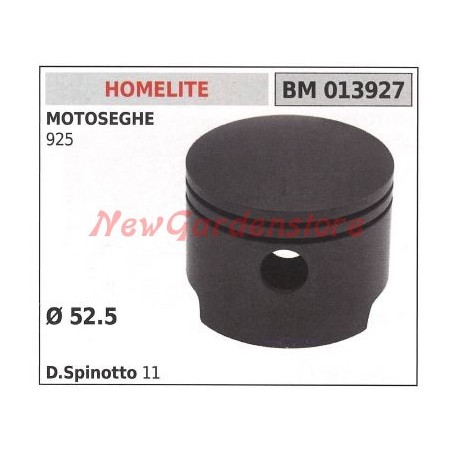 Pistón motosierra 925 Ø 52,5mm HOMELITE 013927 | Newgardenstore.eu