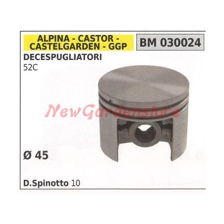 Pistón desbrozadora 52 C Ø 45mm GGP 030024 | Newgardenstore.eu