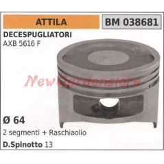 AXB 5616F brushcutter piston Ø 64mm ATTILA 038681 | Newgardenstore.eu