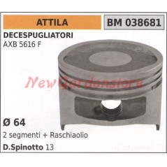 Piston pour débroussailleuse AXB 5616F Ø  64mm ATTILA 038681