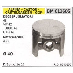 Piston for brushcutter VIP 42 chainsaw 400 Ø 40mm GGP 011605 | Newgardenstore.eu