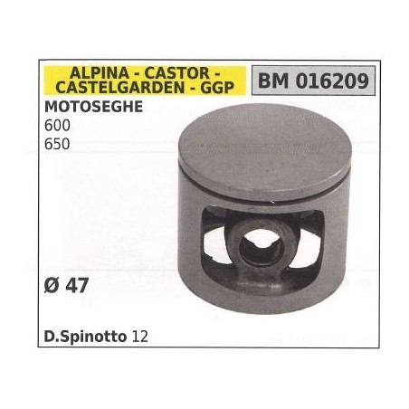 Pistón para motosierra 600 650 Ø 47 mm GGP 016209 | Newgardenstore.eu