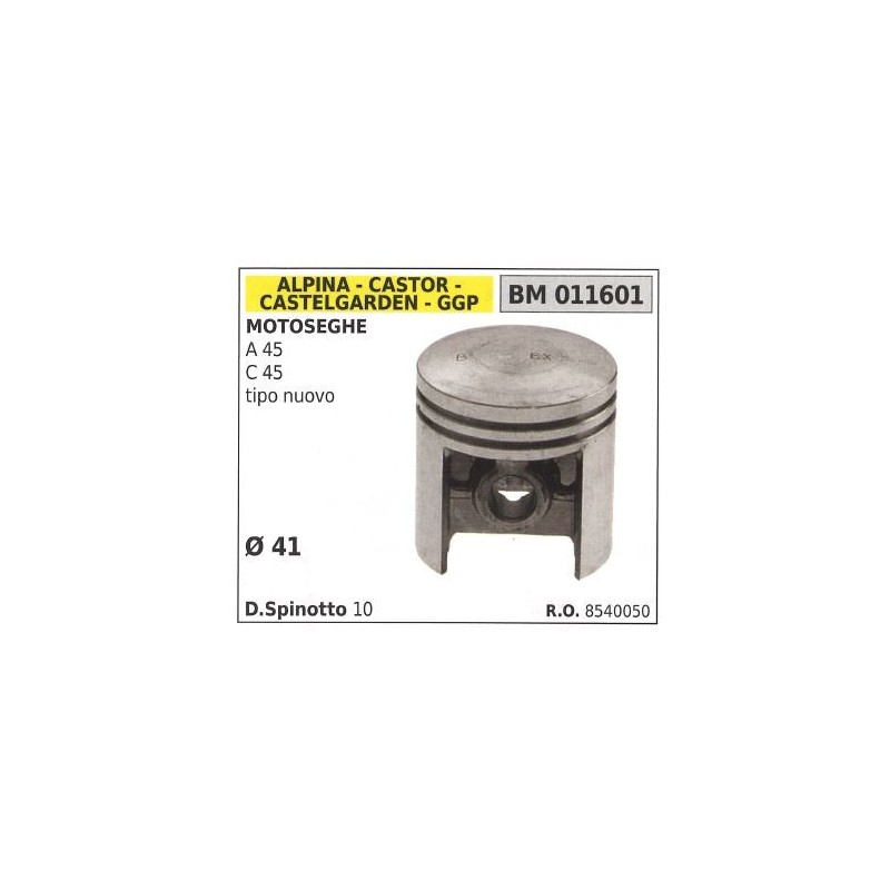 Pistón para motosierra A45 C45 Ø  41 mm GGP 011601