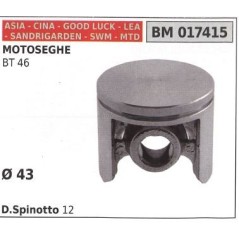 Émbolo para motosierra BT 46 Ø  43 mm ASIA 017415