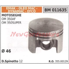 Pistone per motosega OM 350AF OM 350SUPER Ø 46 mm EMAK 011635