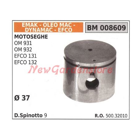 Piston for OM 931 OM 932 EFCO 131 EFCO 132 chainsaw Ø 37mm EMAK 008609 | Newgardenstore.eu