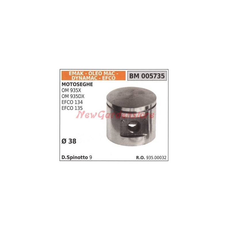 Kolben für OM 935X OM 935DX Kettensäge EFCO 134 EFCO 135 Ø  38mm EMAK 005735