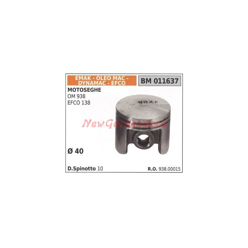 OLEOMAC 938 EFCO 138 Ø  40mm EMAK 938.00015 Piston pour tronçonneuse compatible