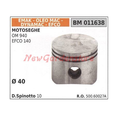 Desatascador de motosierra OLEOMAC OM 940 EFCO 140 Ø 40mm EMAK 011638 | Newgardenstore.eu