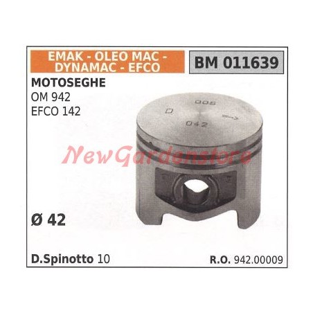 OM 942 EFCO 142 Kettensägenstößel Ø 42mm EMAK 011639 | Newgardenstore.eu