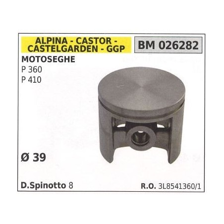 Piston pour tronçonneuse P360 P 410 Ø 39 mm GGP 026282 | Newgardenstore.eu