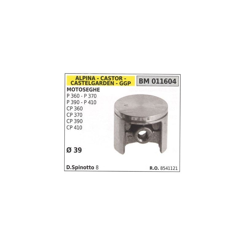 Pistone per motosega P360 P390 Ø 39 mm stiga ALPINA STIGA CASTELGARDEN 8541121