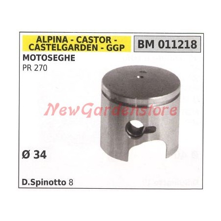 Piston pour tronçonneuse PR270 Ø 34mm GGP 011218 | Newgardenstore.eu