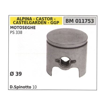 Piston pour tronçonneuse PS 338 Ø 39 mm GGP 011753 | Newgardenstore.eu