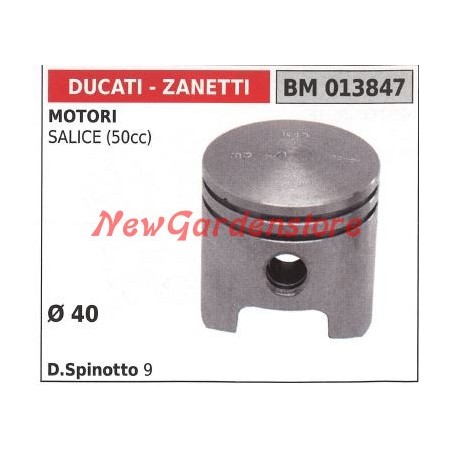 Piston pour tronçonneuse Willow 50cc Ø 40mm DUCATI 013847 | Newgardenstore.eu