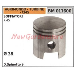 Piston pour souffleur K45 Ø  38mm AGRIMONDO 011600