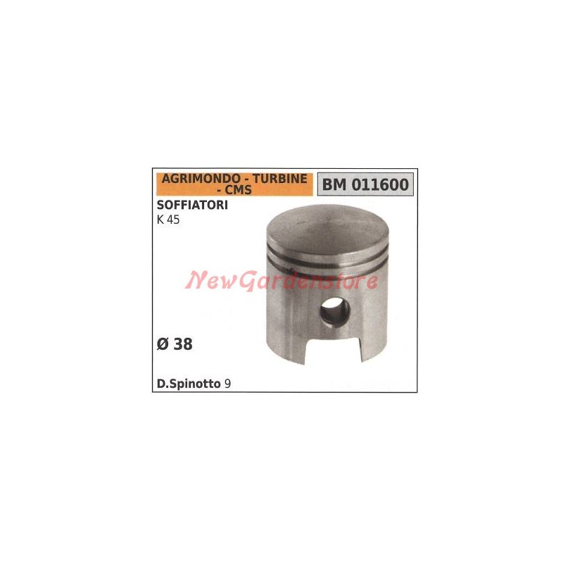 Pistón para soplador K45 Ø  38mm AGRIMONDO 011600