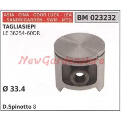 Piston for LE 36254-60DR hedge trimmer Ø 33.4mm CINA 023232 | Newgardenstore.eu