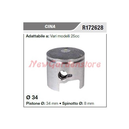 Segments d'axe de piston CINA divers modèles de tronçonneuses 25cc R172628 | Newgardenstore.eu