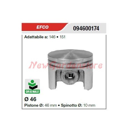 Pistone segmenti spinotto EFCO motosega 146 151 094600174 | Newgardenstore.eu