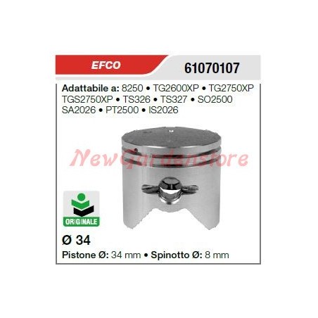 Kolbenbolzen Segmente EFCO Kettensäge 8250 TG2600XP 61070107 | Newgardenstore.eu