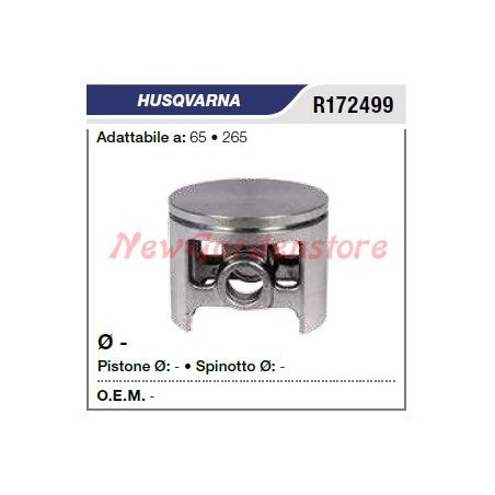 Pistone segmenti spinotto HUSQVARNA motosega 65 265 172499 | Newgardenstore.eu