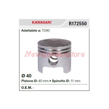 Segments d'axe de piston KAWASAKI débroussailleuse TD40 172550 | Newgardenstore.eu