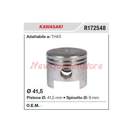 Pistone segmenti spinotto KAWASAKI decespugliatore TH43 172548 | Newgardenstore.eu