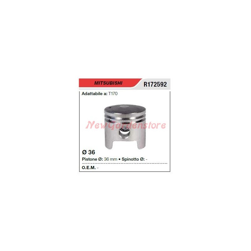 Segmentos de bulón de pistón MITSUBISHI desbrozadora T170 172592