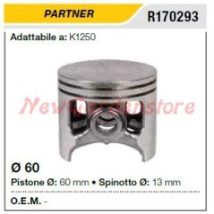 Pistone segmenti spinotto PARTNER troncatore K1250 170293 | Newgardenstore.eu