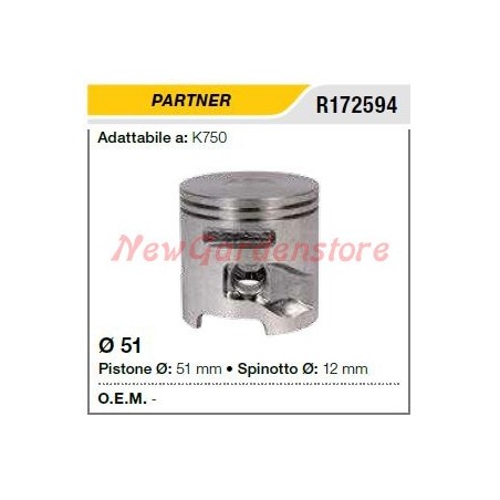 Piston pin segments PARTNER trunnion K750 172594 | Newgardenstore.eu