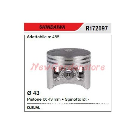 Segments d'axe de piston SHINDAIWA débroussailleuse 488 172597 | Newgardenstore.eu