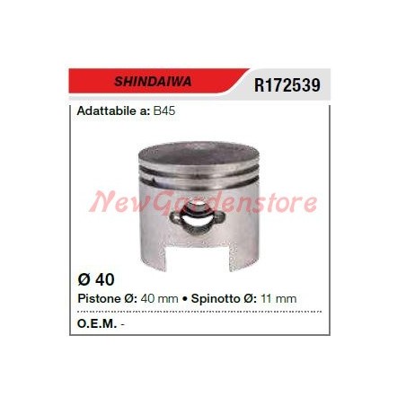 Segments d'axe de piston compatibles SHINDAIWA débroussailleuse B45 172539 | Newgardenstore.eu