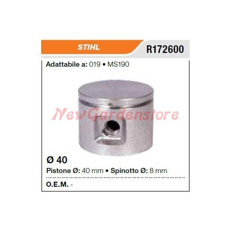 Segments d'axe de piston de tronçonneuse STIHL 019 MS190 172600 | Newgardenstore.eu