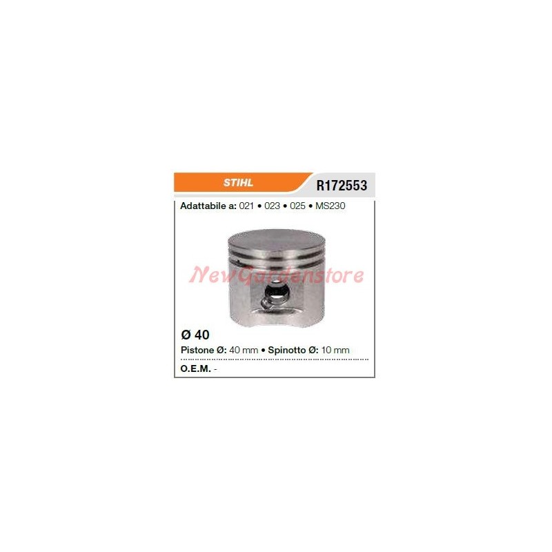 Segmentos de bulón de pistón Motosierra STIHL 021 023 025 MS230 172553