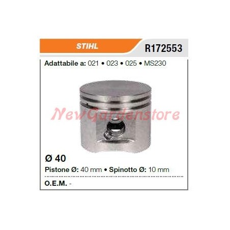 Segments d'axe de piston STIHL tronçonneuse 021 023 025 MS230 172553 | Newgardenstore.eu