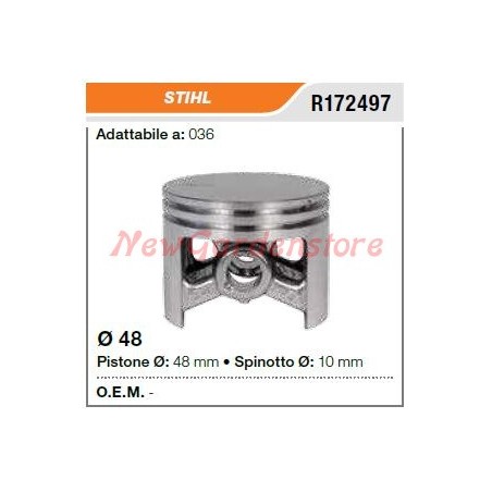 Segments de l'axe de piston de la tronçonneuse STIHL 036 172497 | Newgardenstore.eu