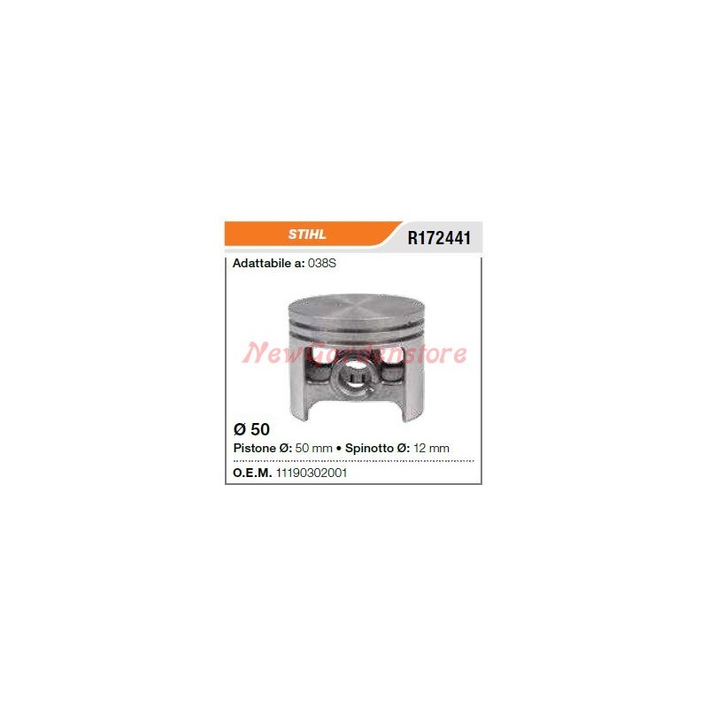 Segmentos de bulón de pistón de motosierra STIHL 038S 172441