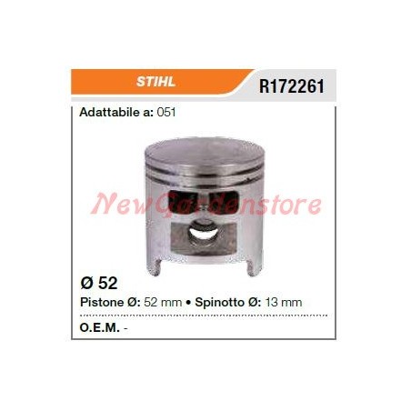 Segments d'axe de piston de tronçonneuse STIHL 051 172261 | Newgardenstore.eu