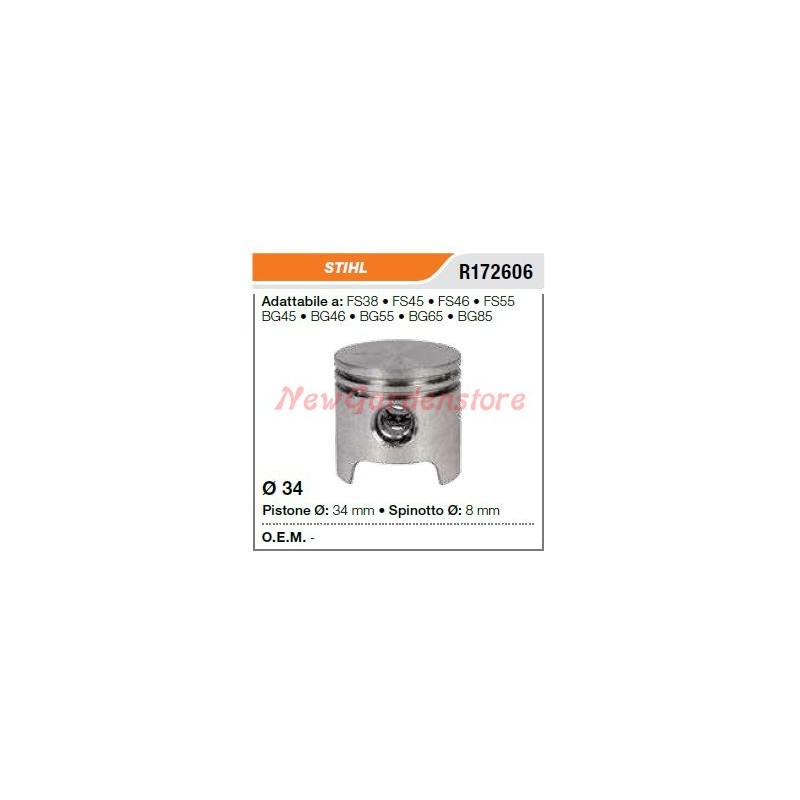 STIHL tronçonneuse FS38 45 46 55 segments d'axe de piston 172606