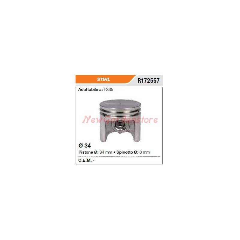 Pistón de pasador de la motosierra STIHL FS85 172557