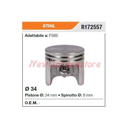 Pistón de pasador de la motosierra STIHL FS85 172557 | Newgardenstore.eu