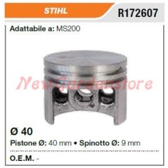 Pistone segmenti spinotto STIHL motosega MS200 172607